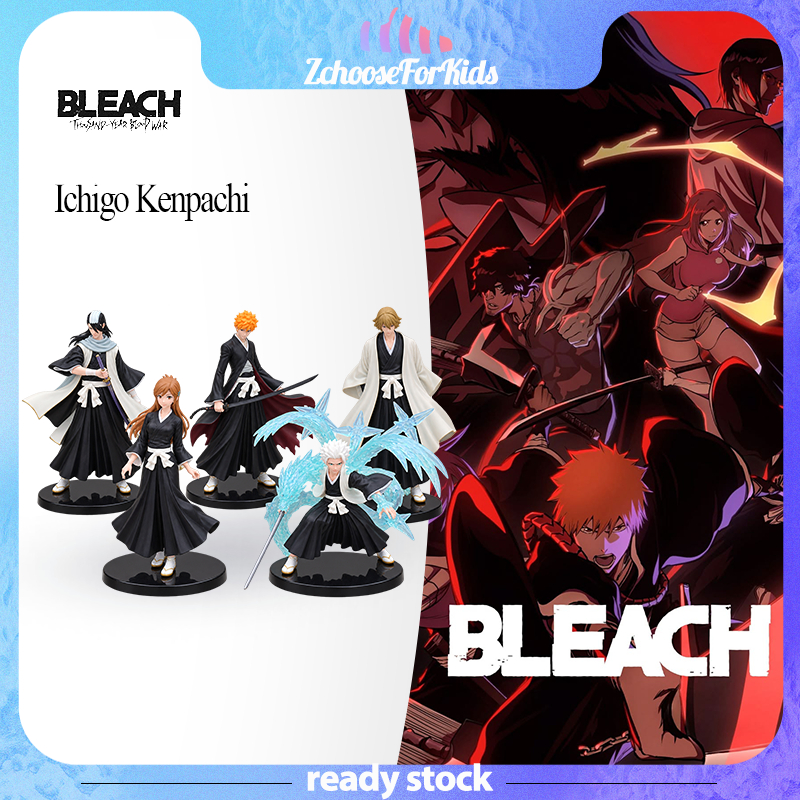 💀🇹🇭พร้อมส่ง🇹🇭 Bleach Ichigo Yamamoto Kenpachi Hitsugaya Rukia Figure โมเดลตัวละครอนิเมะ 5 แบบ สำหรับ