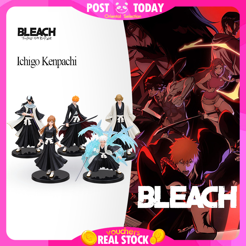 💀🇹🇭พร้อมส่ง🇹🇭 Bleach Ichigo Yamamoto Kenpachi Hitsugaya Rukia Figure โมเดลตัวละครอนิเมะ 5 แบบ สำหรับ
