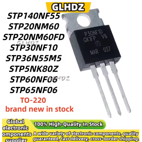 1-5PCS STP140NF55 STP20NM60 STP20NM60FD STP30NF10 STP36N55M5 STP5NK80Z STP60NF06 TO-220 สินค้าเฉพาะจ