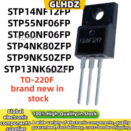 1-5PCS TO-220F STP14NF12FP STP55NF06FP STP60NF06FP STP4NK80ZFP STP9NK50ZFP STP13NK60ZFP ในสต็อก