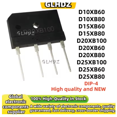 1-5PCS D10XB60 D10XB80 D15XB60 D15XB80 D20XB100 D20XB60 D20XB80 D25XB100 D25XB60 D25XB80 DIP-4 ใหม่ใ