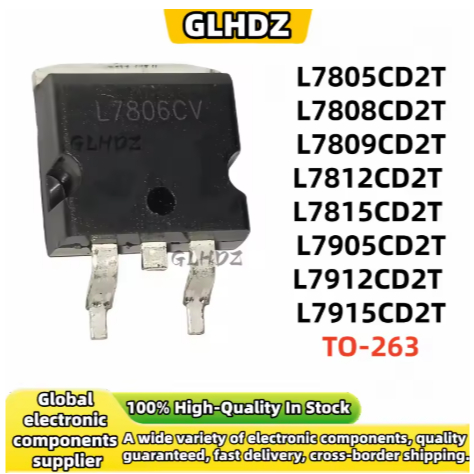 1-5PCS L7805CD2T, L7805C2T, 7805 SMD, TO263, L7805, 7808, 7809, 7812, 7815, 7905, 7912, CD2T, 7915 แ