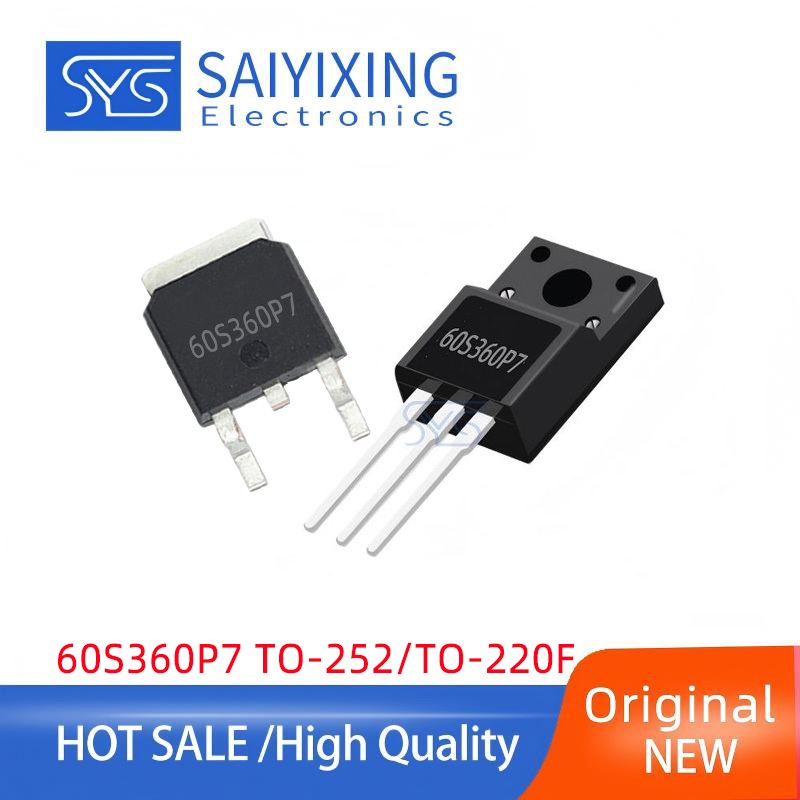 5pcs Original 60S360P7 TO-252/TO-220F IPD60R360P7S IPA60R360P7S ทรานซิสเตอร์