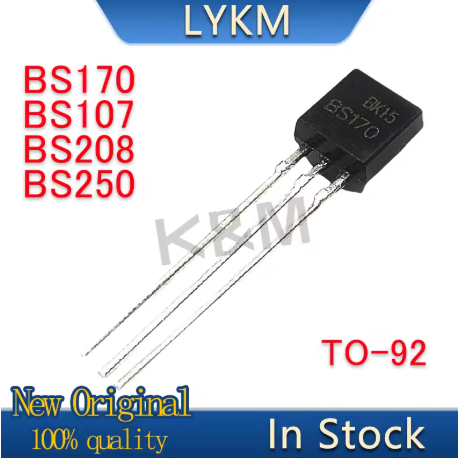 10PCS ใหม่ Original BS170 BS107 BS208 BS250 TO-92 Triode ทรานซิสเตอร์ในสต็อก