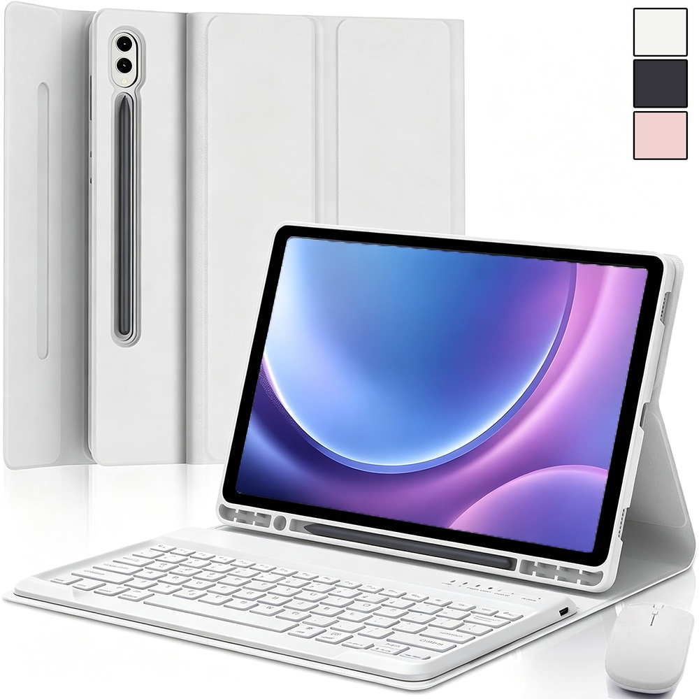 สําหรับ Samsung Galaxy Tab S10 FE+/Tab S10+/Tab S9 FE+/Tab S9+/Tab S8+/Tab S7+/Tab S7 FE คีย์บอร์ด A