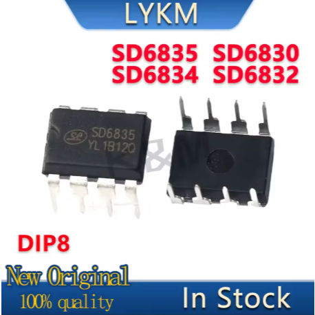 5PCS ใหม่ Original SD6835 SD6834 SD6830 SD6832 DIP8 Power การจัดการชิปในสต็อก