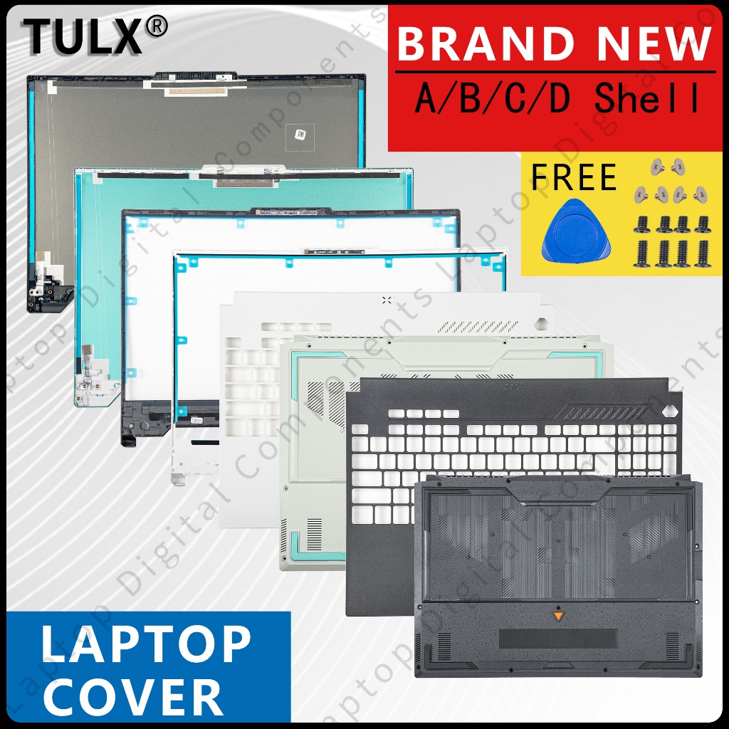 สําหรับ TUF ASUS Gaming F15 FA507 FX507 FA507Z FA507R LCD ปกหลังด้านหน้า Bezel Palmest ด้านล่างบานพั