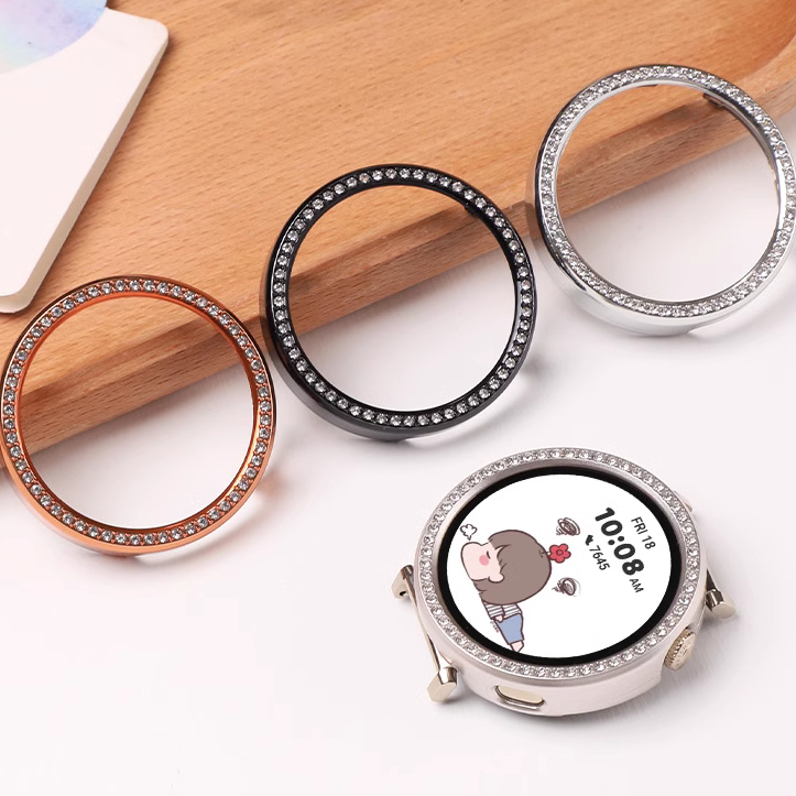Diamond Case for Huawei watch GT 7 เคส PC Hard เคส Huawei Watch GT 6 Case 41mm เคส Huawei watch GT 7 Case Hard Plastic Huawei Watch GT 5 / Huawei Watch GT 4 เคส Frame For Huawei GT5 Pro เคส Huawei GT7 Case Hollow Huawei gt6 เคส Bling เคส Huawei GT6 Case