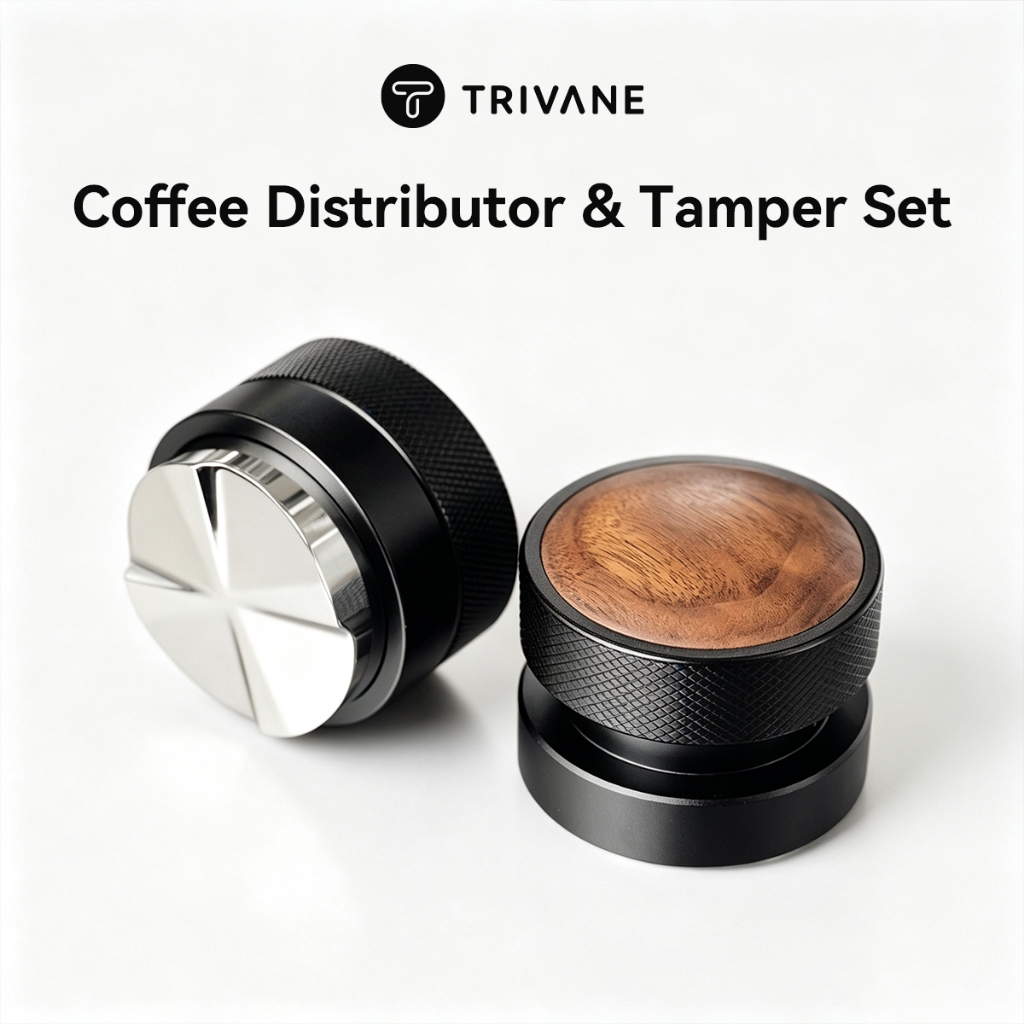 Balance Gravity Tamper & Distributor 58mm อุปกรณ์กดกาแฟและเกลี่ยผงกาแฟ 304 Stainless Steel