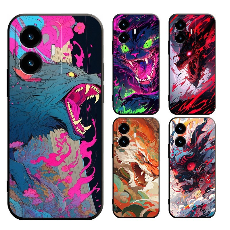 สําหรับVIVO V60 Lite V60 V50 LITE V50 PRO 5G V4O V40 Pro V40 Lite 4G 5G Fierce Beastปลอกนุ่มกรณี