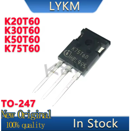 1-5PCS ใหม่ K20T60 IKW20N60T K30T60 IKW30N60T K50T60 IKW50N60T K75T60 IKW75N60T TO-247 IGBT field-ef