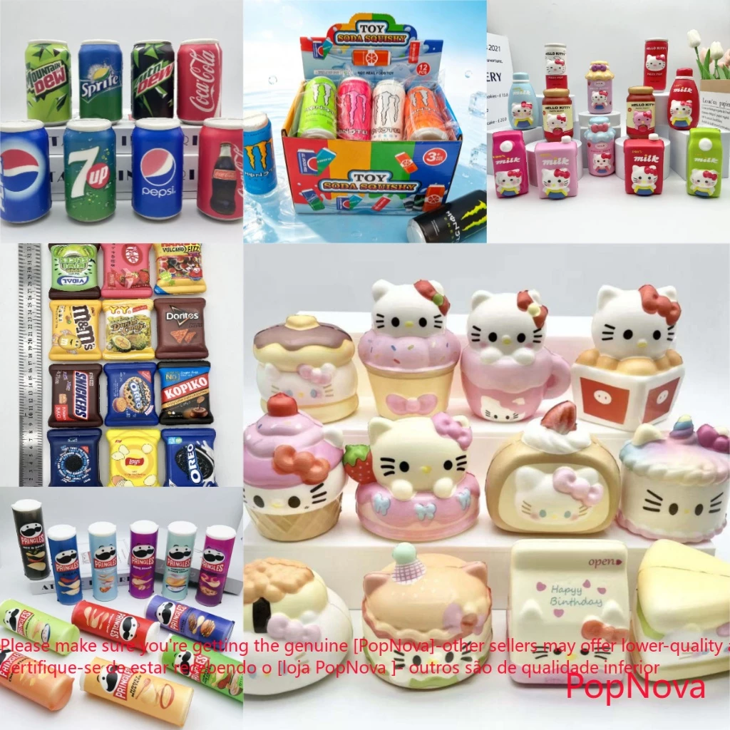 Hello Kitty Squishy ของเล่นความเครียดบรรเทาของเล่น Kawaii ตุ๊กตานิ้วมือกด Rebound Vent ความวิตกกังวล Oreo ช้า Rebound Sensory Fidget สําหรับเด็กผู้ใหญ่ของขวัญวันเกิด