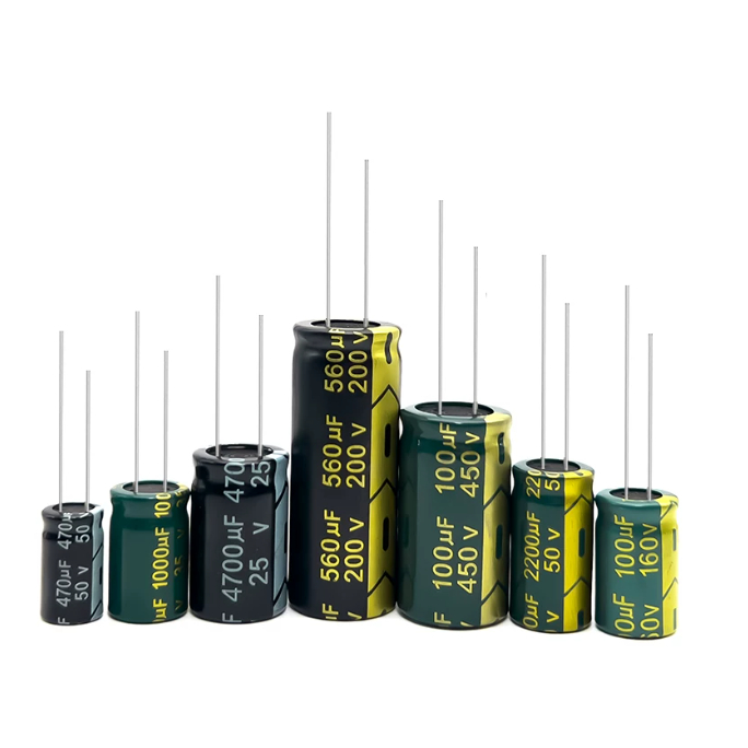 2-20PCS สูง-ความถี่ต่ําตัวเก็บประจุ DIP electrolytic Capacitor 1UF-10000UF 50V 63V 100V 160V 200V 25