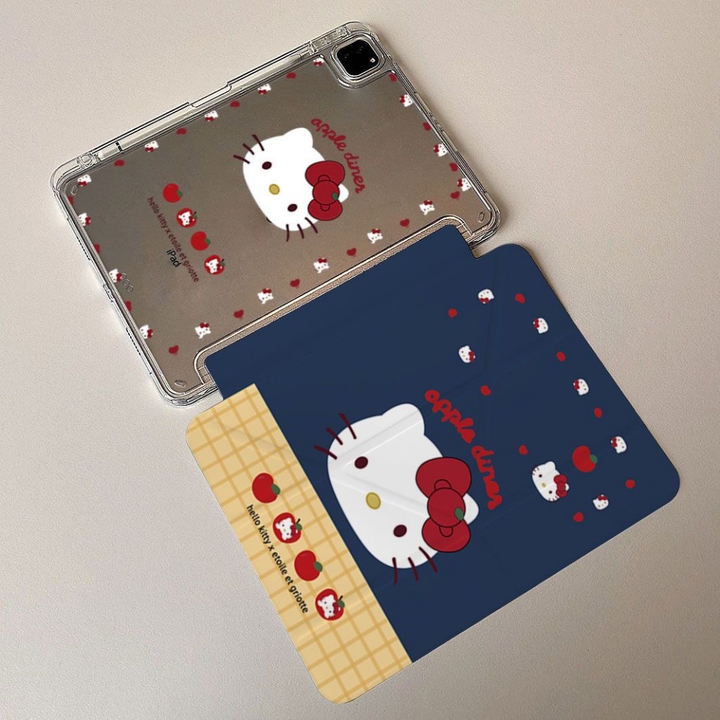 HelloKittyสําหรับiPad Air8 2026 M4 11in Air7 6 5 4 10.9" iPad Gen 11th A16 2025 10th 2022 Y + 3 พับA