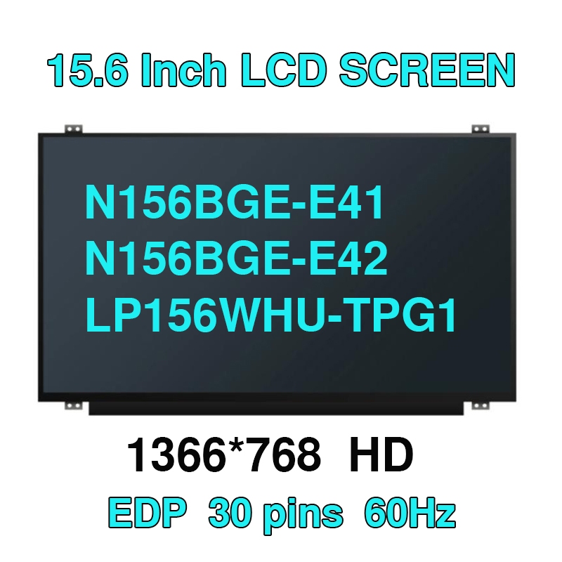 ใหม่ 15.6 นิ้ว Slim แล็ปท็อปหน้าจอ LCD B156XTN07.0 Fit N156BGA-EB2 EB1 N156BGE-E42 E41 LP156WHU-TPG1