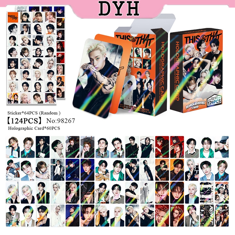 124 ชิ้น/กล่อง Stray Kids Photocards THIS & THAT DO IT Holographic LOMO Card FELIX Seungmin Lee Know HAN สติกเกอร์การ์ดโฮโลแกรม