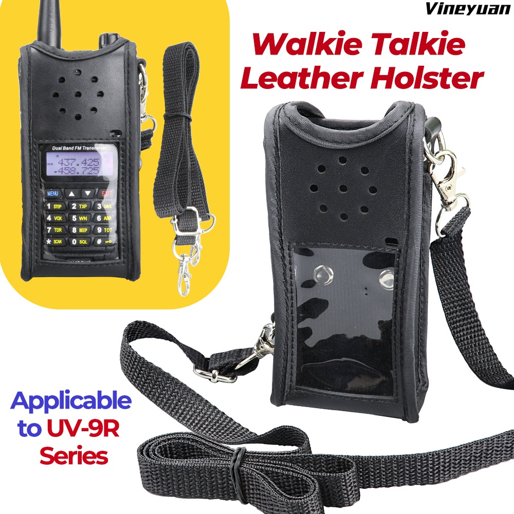 PT-14Vineyuan UV-9R วิทยุ Walkie Talkie ซองหนัง,ผู้ถือซองหนังสําหรับ UV-9R Series UV-9R/9R Plus/UV-9