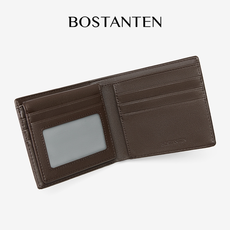 BOSTANTEN محفظة رجالية Weston تطوى 3 مرات مع علبة هدية — صورة 4