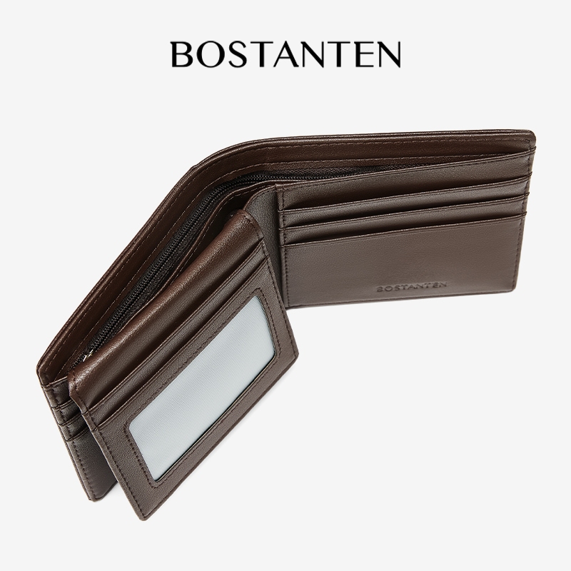 BOSTANTEN محفظة رجالية Weston تطوى 3 مرات مع علبة هدية — صورة 5
