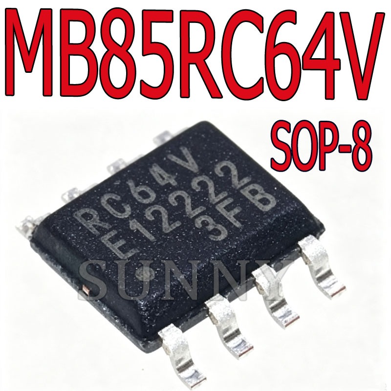 1 ~ 5PCS MB85RC64VPNF-G-JNERE1 การพิมพ์หน้าจอ RC64V เหล็กชิปหน่วยความจําเดิมแท้ SOP-8