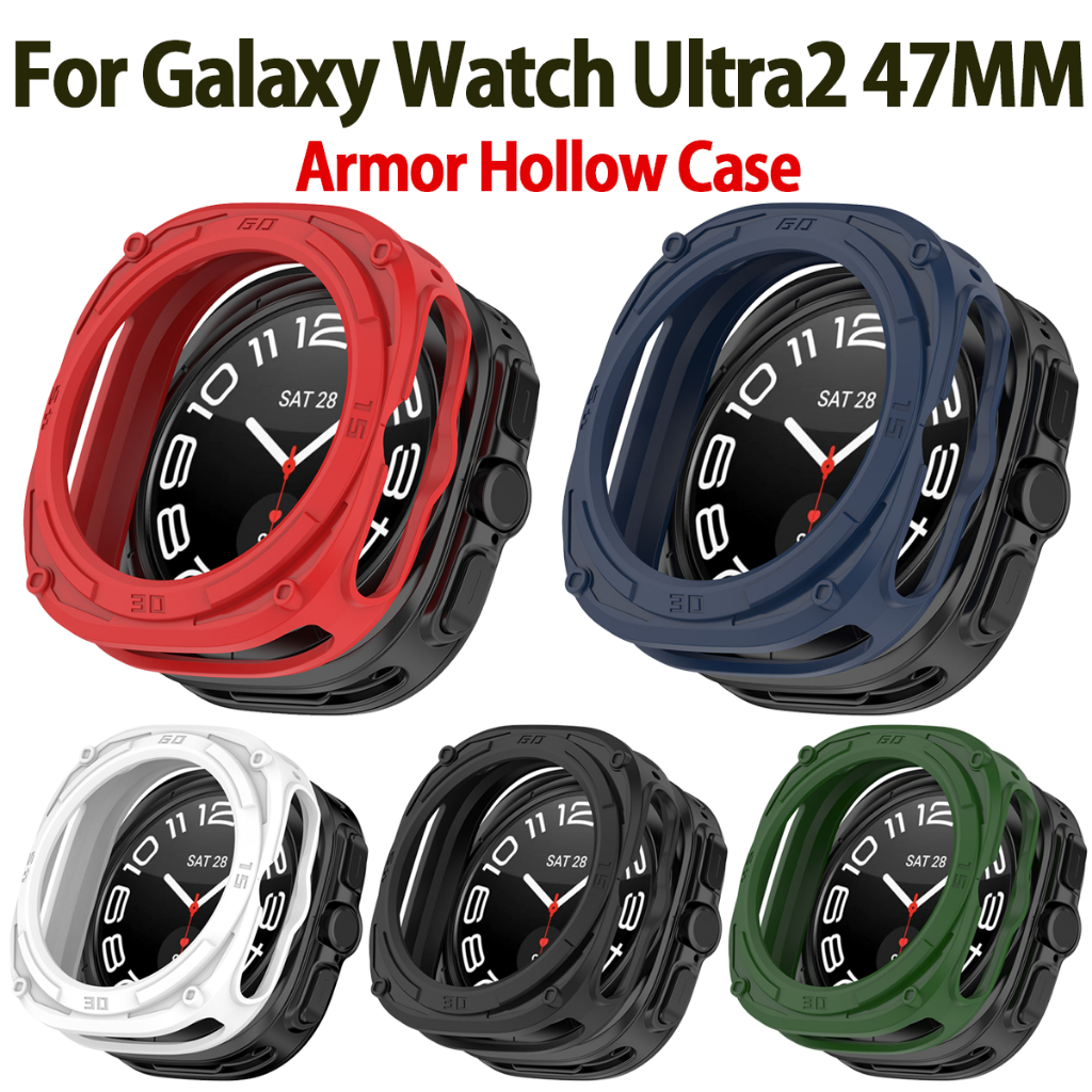 Tpu Watch Cover สําหรับ Samsung Galaxy Watch Ultra 2 47MM Hollow เคสป้องกันเปลือกกันชน Smartwatch Ca