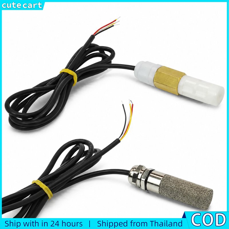 SHT30 อุณหภูมิและความชื้นเซนเซอร์ I2C Digital Output Probe IP68 กันน้ําทองเหลืองป้องกันโมดูลความแม่นยําสูงสําหรับเรือนกระจกดิน