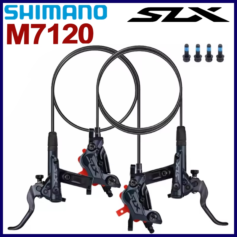 Shimano SLX M7120 4 ลูกสูบดิสก์เบรกไฮดรอลิก BR-M7120 Caliper BL-M7100 Lever สําหรับจักรยานเสือภูเขา 