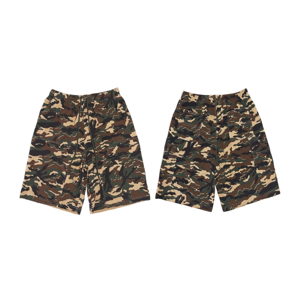 Unisex เข่าความยาวหลวม Fit กีฬากางเกงขาสั้น Streetwear Casual Bottoms