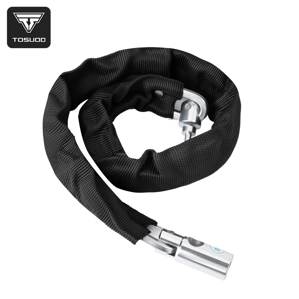 TOSUOD MTB จักรยานล็อคโลหะผสมสังกะสี Anti-Theft Scratch-proof ผ้าใบห่อจักรยานสี Friendly ล็อค
