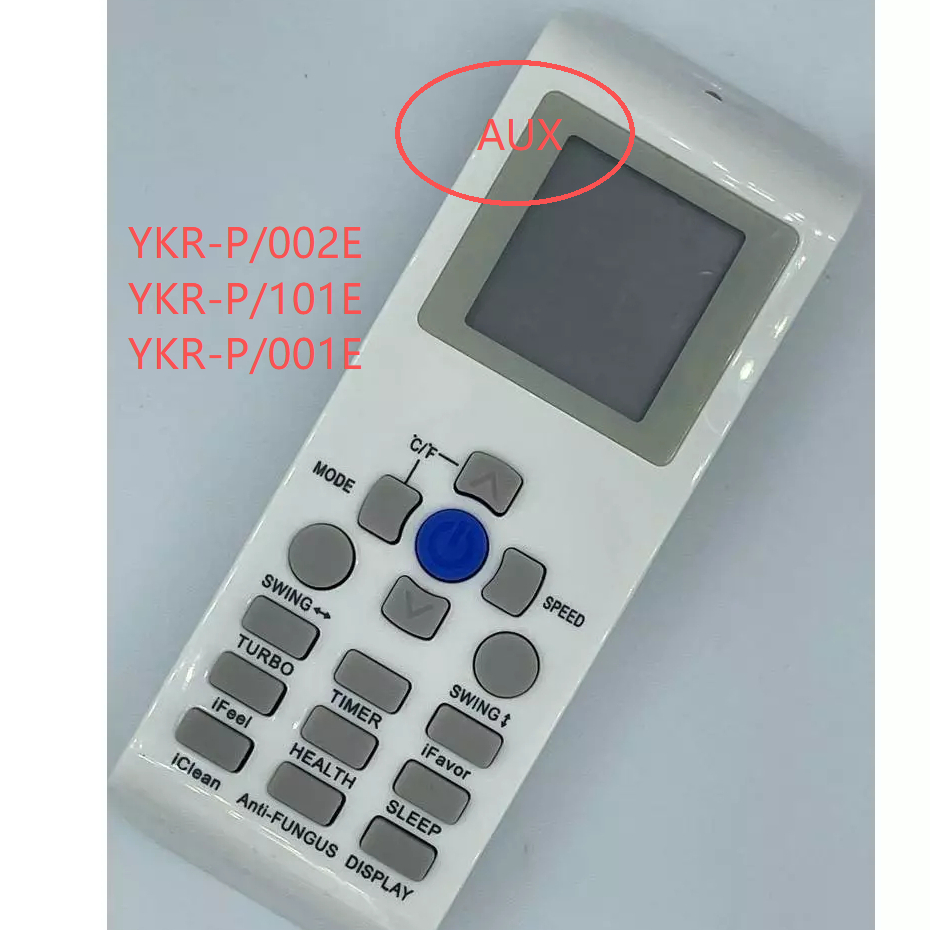 For Replace Aux YKR-P/002E YKR-P/101E YKR-P/001E รีโมทเทอร์โบเท่ ปุ่ม Amena Green พร้อมไฟหน้าหน้าจอกลางคืนแทนรีโมท ดูแบบนี้ทุกรุ่นคุณภาพดีมาก