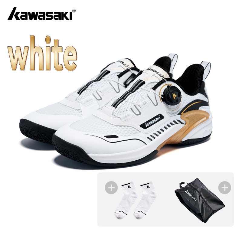 Kawasaki 2026 Cross Galaxy SE Lite รองเท้าแบดมินตัน 3D Anti-Tersion Breathable Shock-Absorbing กีฬารองเท้าผ้าใบ K1B12-D32048