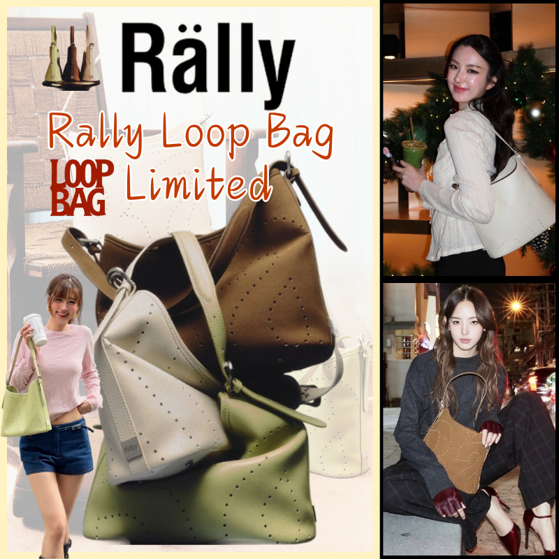 Rally Movement Loop Bag กระเป๋าสะพายข้างหนังสังเคราะห์ ลายรูเจาะ สำหรับใช้ประจำวัน