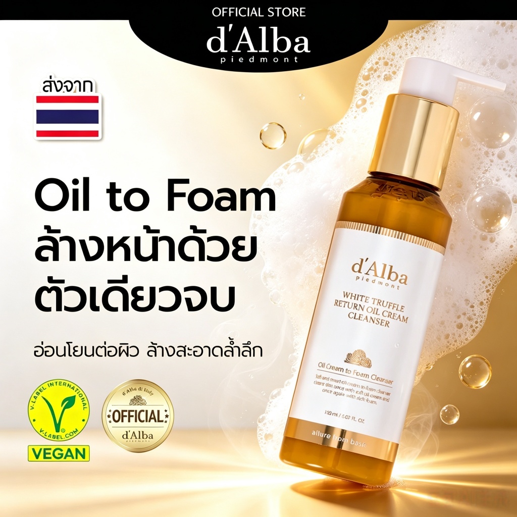 DAlba White Truffle Return Oil Cream Cleanser 150ml dAlba White Truffle Return Oil Cream Cleanser