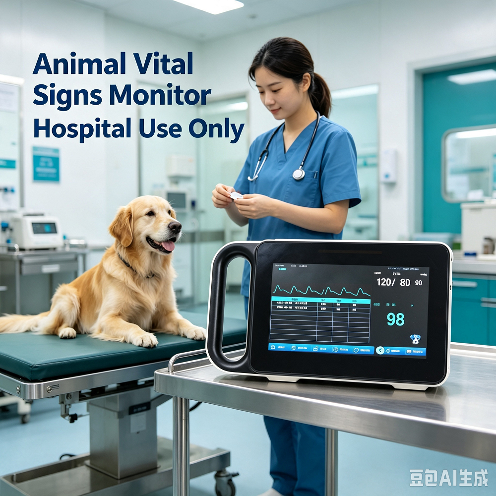 Veterinary Life Sign Monitor แบบพกพาสัตว์ Multi-Parameter Monitor สัตว์เลี้ยงโรงพยาบาลคลินิกสัตว์ Li