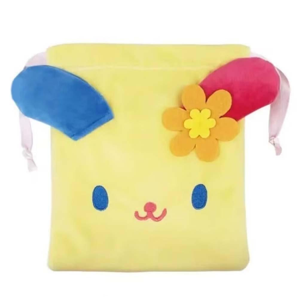น่ารัก Usahana Bunny Plush Drawstring Bag กระเป๋า Tote Storage Travel Organizer กระเป๋า
