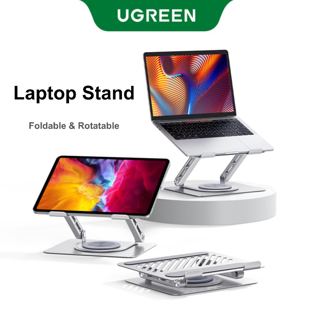 Ugreen ขาตั้งแล็ปท็อป ปรับได้ 360 องศา° ฐานหมุนได้ สําหรับโน้ตบุ๊ก MacBook Lenovo Ideapad 3 Dell Chr