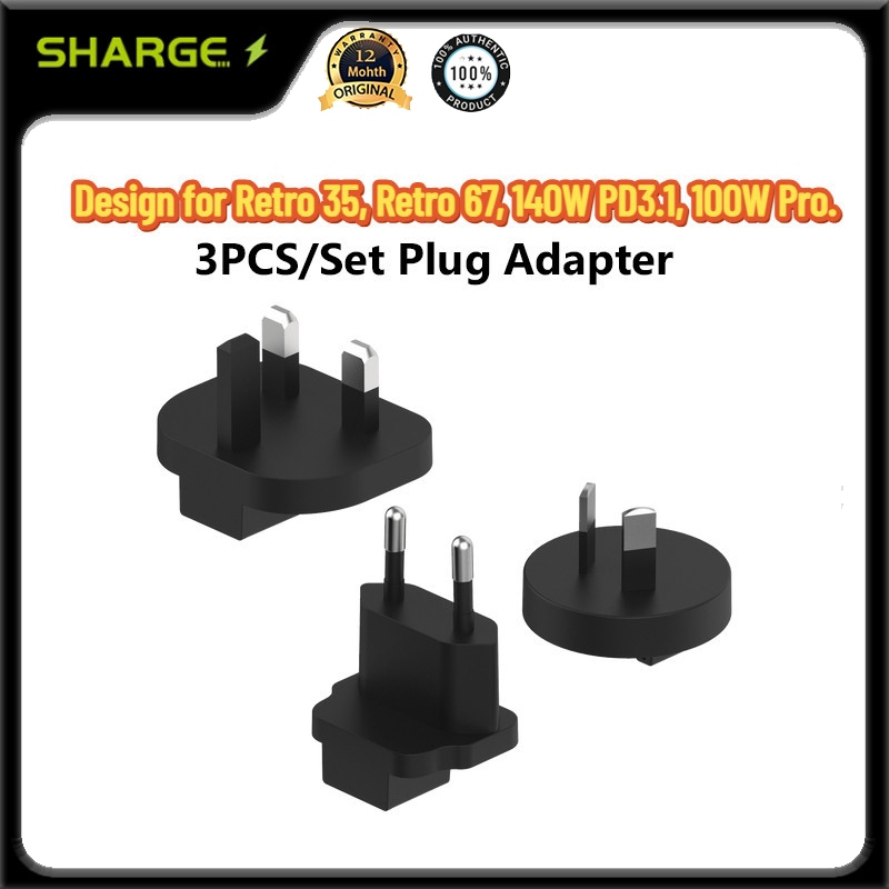SHARGE Universal Travel Adapter Power Charger Outlet Plug Converter Adaptors ซ็อกเก็ตปลั๊กอะแดปเตอร์