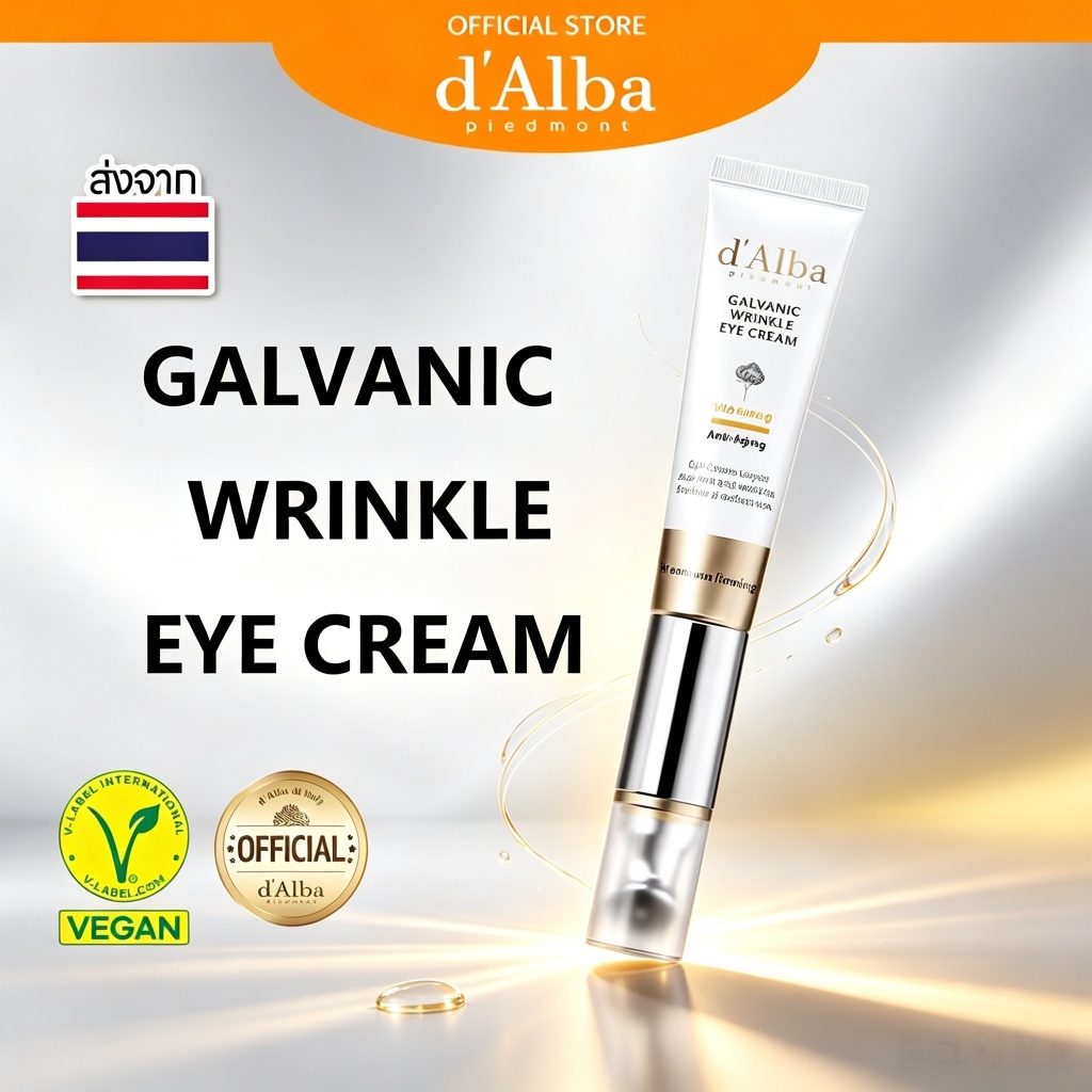 DAlba Galvanic Wrinkle Eye Cream 30ml Anti-Aging Vita Toning Premium Firming Eye Cream Vegan จัดส่งจากประเทศไทย ของแท้ 100%