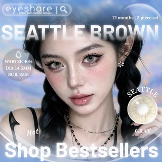 Eyeshare รุ่น SEATTLE คอนแทคเลนส์สี ขยายดวงตาอย่างละมุน รายปี Dia14.5 ค่าสายตา 0.00 สีสีชมพู 2ชิ้น 1คู่