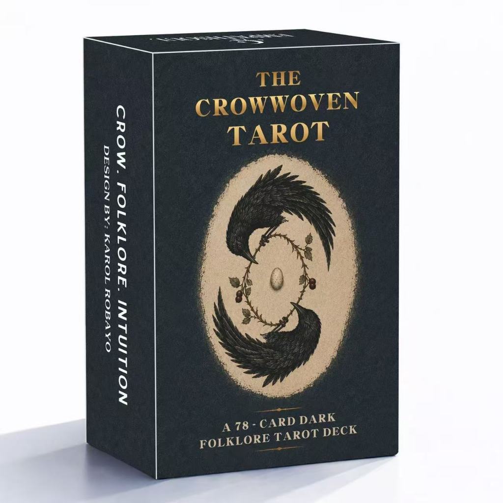 Heaven and Earth Cover 12X7CM Crow Tarot English Board Game Card Game The Crowทอ Tarot