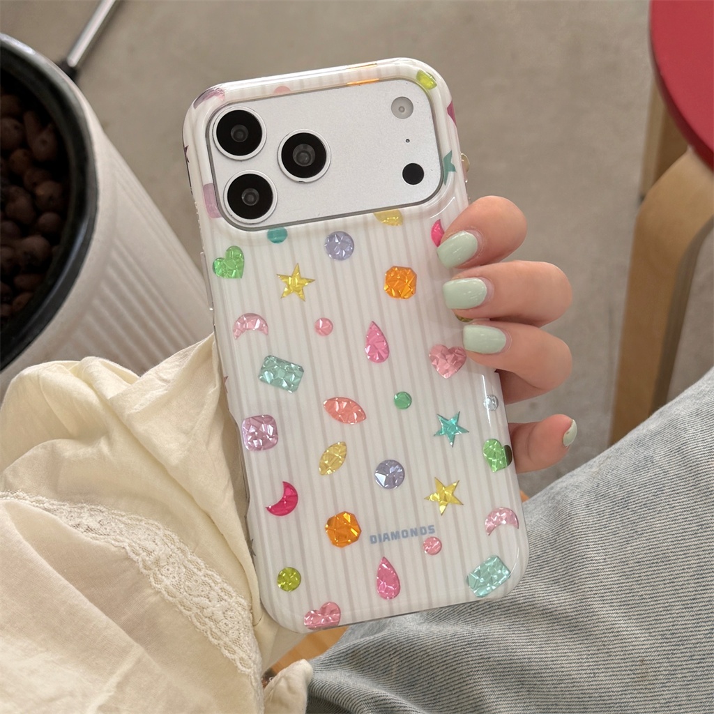 สําหรับ iphone Case 17 Pro Max 16 Pro Max 15 Pro Max เคสโทรศัพท์จุดคลื่น Raindrop