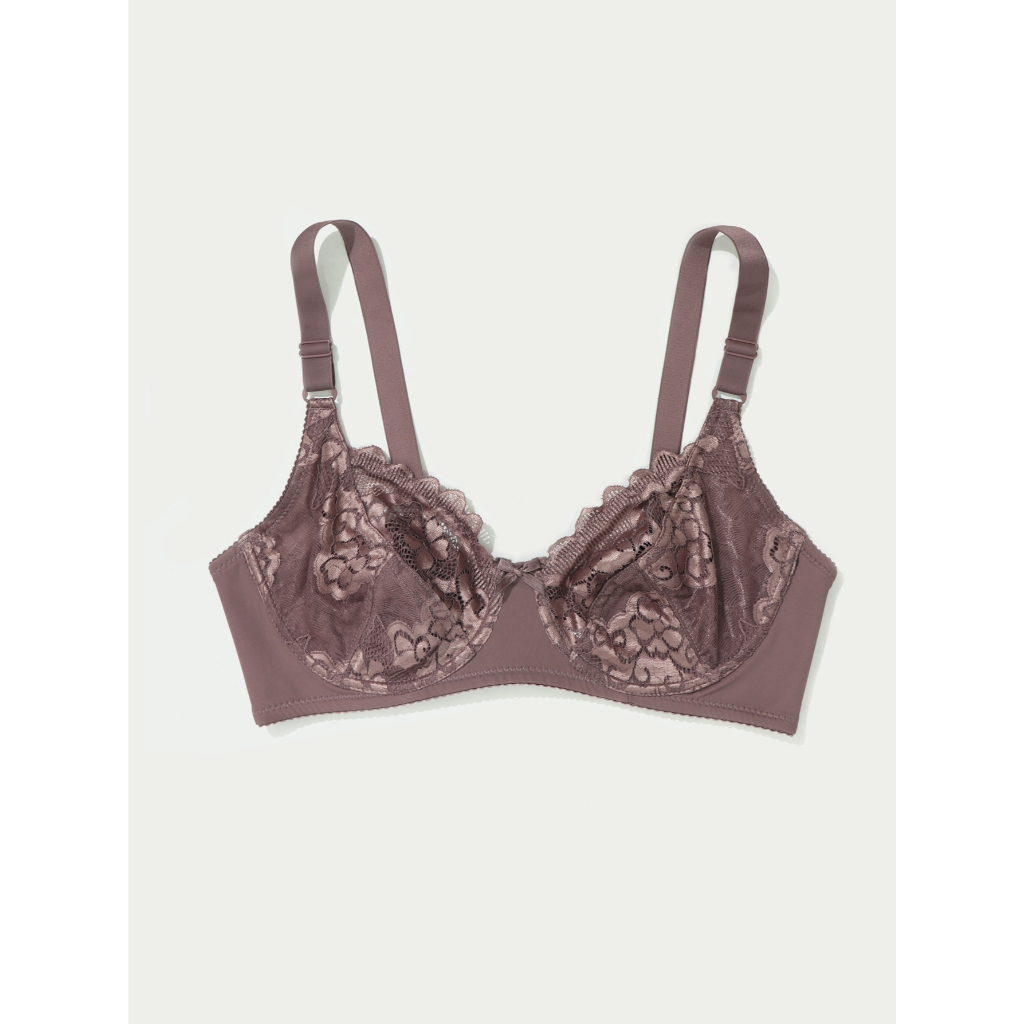 PARIFAIRY plus ขนาด Bra ถ้วย D underwire bra สําหรับผู้หญิงลูกไม้ชุดชั้นใน 38D 40D 42D 44D 46D 48D