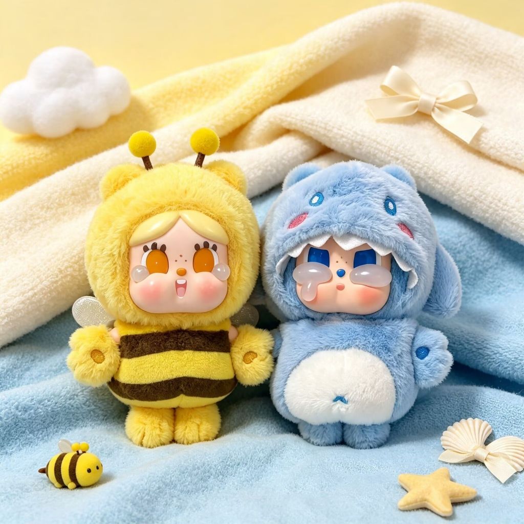 Cear Bears Cear Bears Cear Bears Bee Shark ชุดเสื้อผ้าเด็ก (ไม่มีตุ๊กตา)