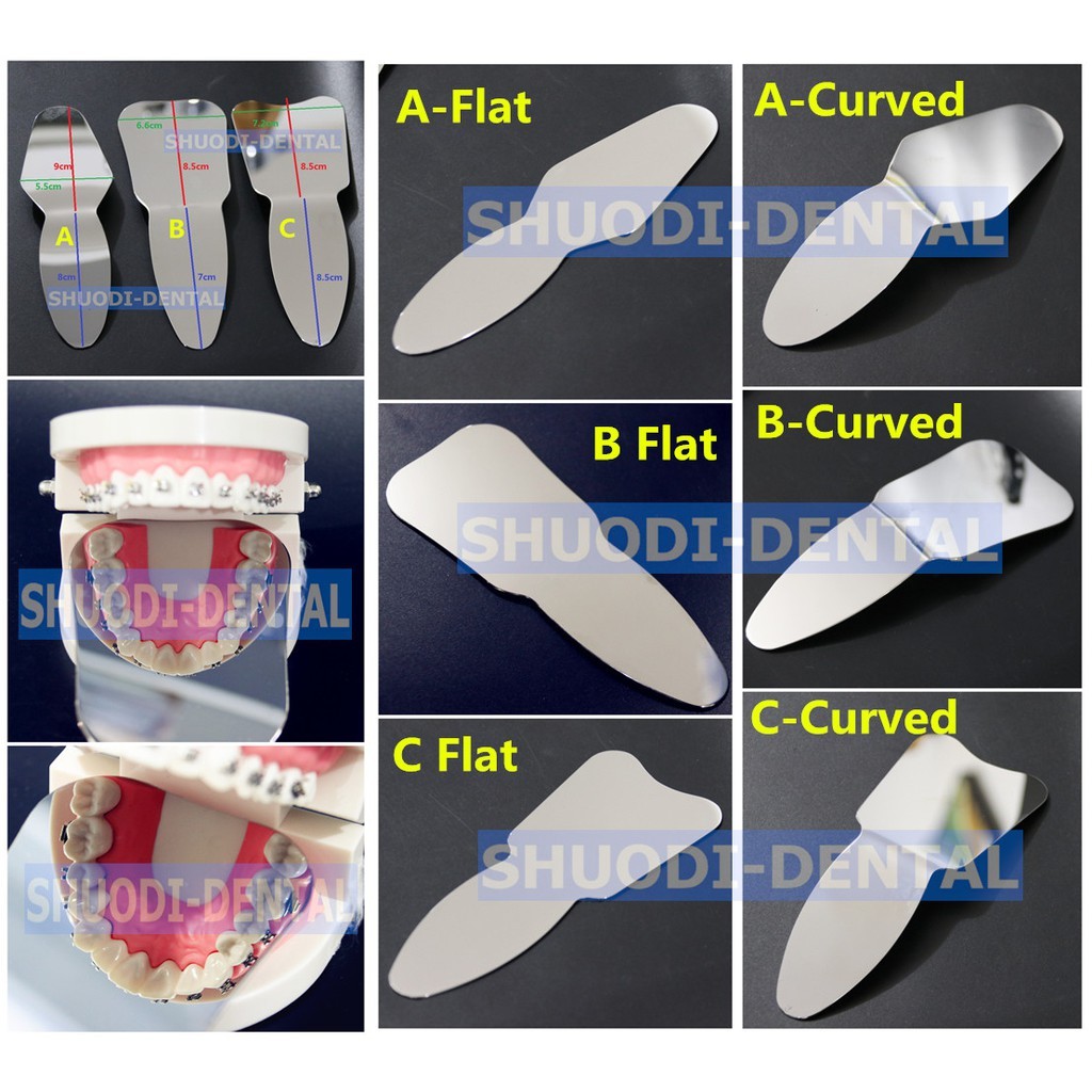 Dental Oral Clinic Photography Mirror Reflector สองด้าน