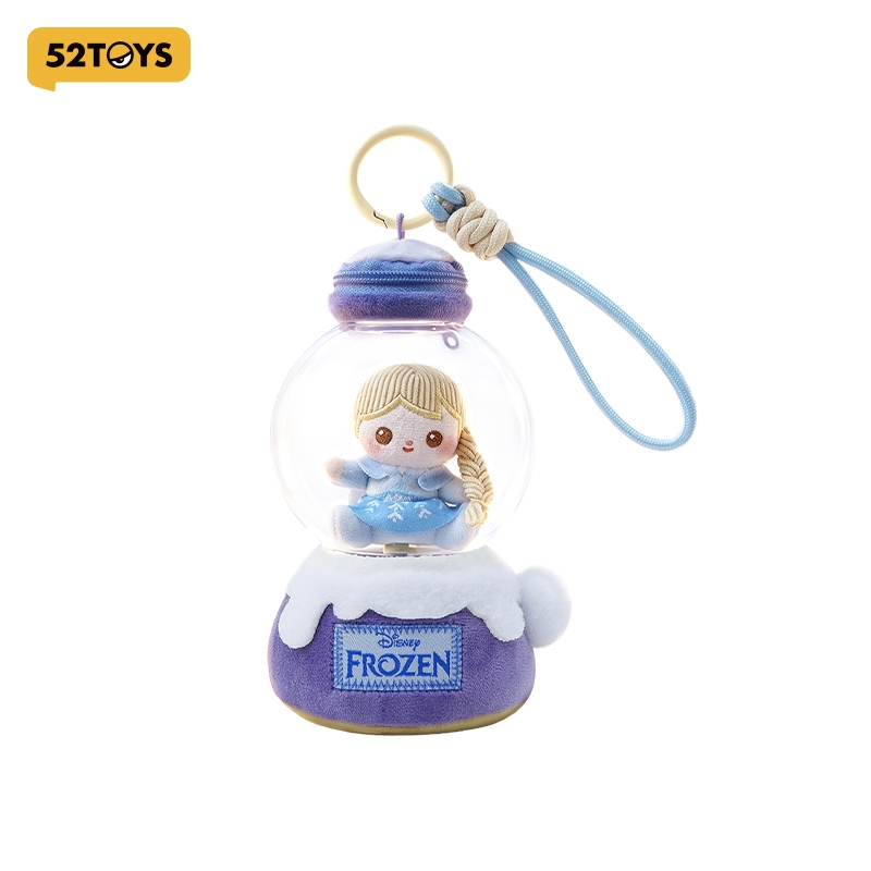 52TOYS Disney Frozen Let it Roll Series Crystal Ball Plush Charm Blind Box Figure Toy