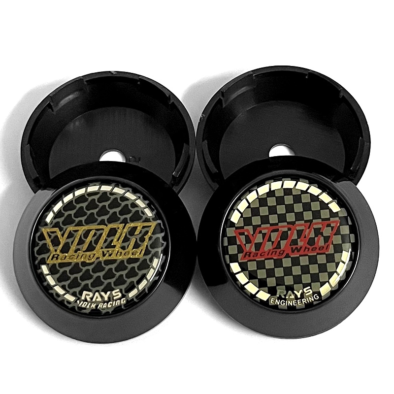 4PCS 65mm เรซิ่นโลโก้ Volk Racing Rays ล้อขอบฝาครอบ Rays TE37 CE28 RE30 ZE40 ขอบล้อกลางหมวก