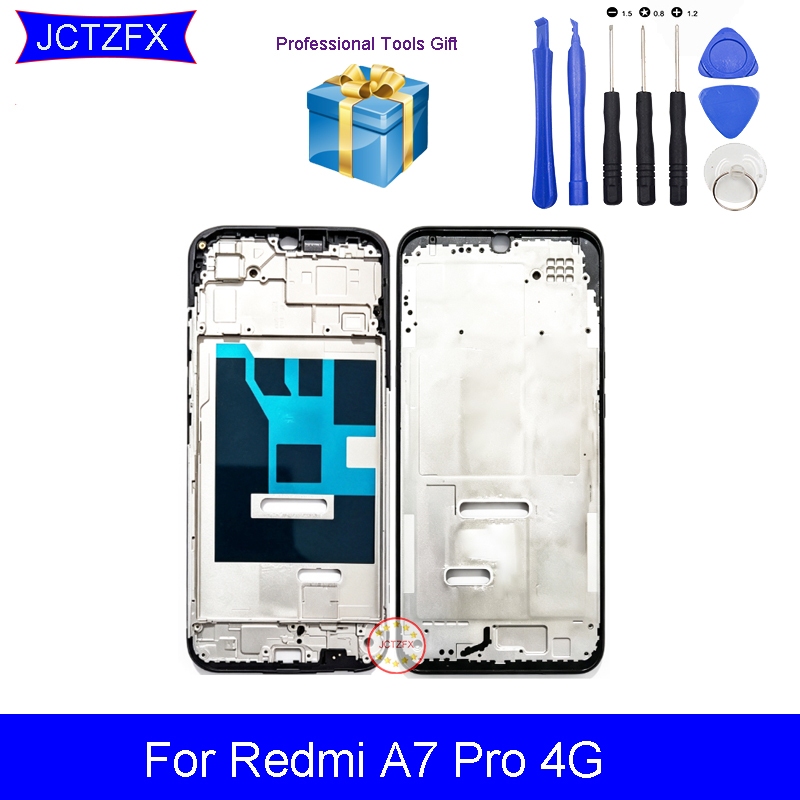 กรอบกลางสําหรับ Redmi A7 Pro 4G รองรับ Mid Faceplate กรอบด้านหน้าอะไหล่ทดแทน