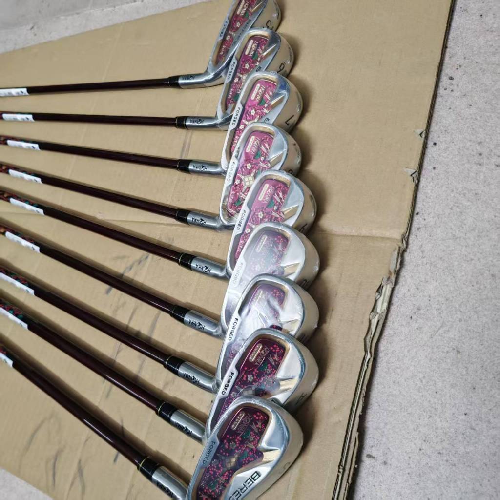 9PCS HONMA S08 4STAR WOMENS Golf Iron Set 5 6 7 8 9 10 11 Aw Sw Iron LADY Graphite Steel Shaft Golf 