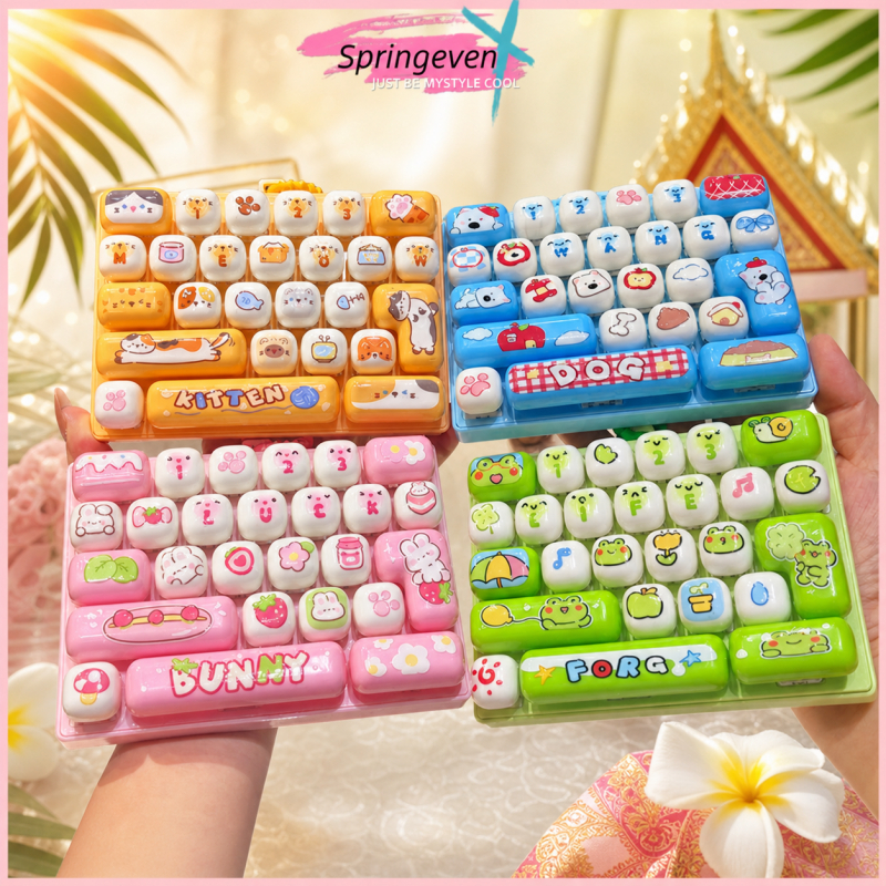 Srenf น่ารัก 26 คีย์ความเครียดบรรเทาคีย์บอร์ด Creative Mechanical Fidget เครื่องมือสําหรับนักเรียนโรงเรียนโต๊ะผ่อนคลาย Gadget Glory