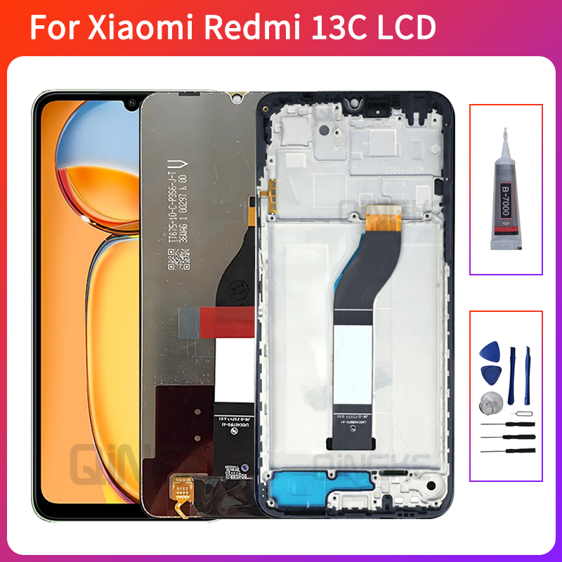 สําหรับ Xiaomi Redmi 13C LCD จอแสดงผล IPS Touch Screen Digitizer Assembly 23100RN82L สําหรับ Xiaomi 